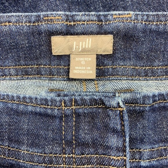 J. Jill 6 Kick Flare Jeans 32 X 31 .5 Dark - Picture 5 of 6